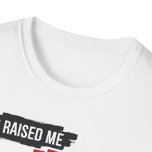 Load image into Gallery viewer, DC Raised Me Jesus Saved Me Unisex T-Shirt | Faith-Inspired Streetwear
