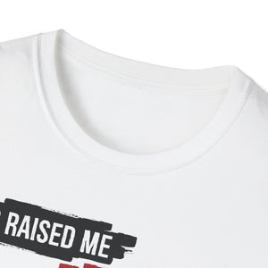 DC Raised Me Jesus Saved Me Unisex T-Shirt | Faith-Inspired Streetwear