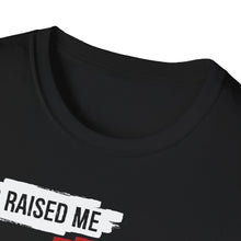 Load image into Gallery viewer, DC Raised Me Jesus Saved Me Unisex T-Shirt | Faith-Inspired Streetwear
