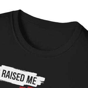 DC Raised Me Jesus Saved Me Unisex T-Shirt | Faith-Inspired Streetwear