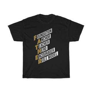 Father Shirt in Black Unisex Heavy Cotton Tee